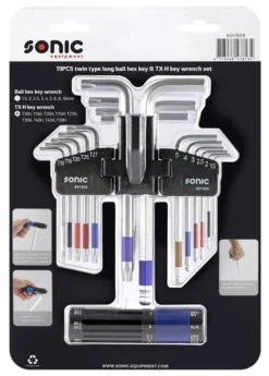 Sonic 601908 Dubbele Stiftsleutelset TX En Binnenzeskant Met Kogelkop - 18 Delig -Makita Verkoopwinkel 46a51f03df53fcf1e97d1e4faa3bc1e7