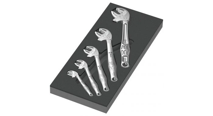 Wera 05150122001 9732 5-delige Steeksleutelset In Schuimstof Inleg 1 Wera 05150122001 9732 5-delige Steeksleutelset In Schuimstof Inleg